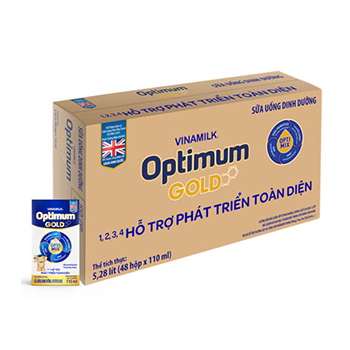 Thùng Sữa uống dinh dưỡng Optimum Gold 110ml - 12 lốc