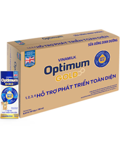 Thùng Sữa uống dinh dưỡng Optimum Gold 180ml - 12 lốc