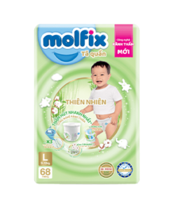 Tã quần Molfix thiên nhiên L68 (9 - 13kg)