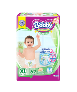 Tã quần Bobby size XL62 miếng (12 - 17kg)