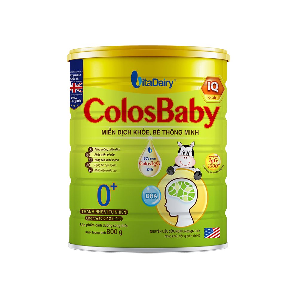 Colosbaby IQ Gold 0+ 800g (0 - 12 tháng)