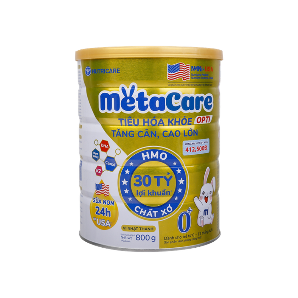 Sữa bột Nutricare Metacare Opti 800g 0+