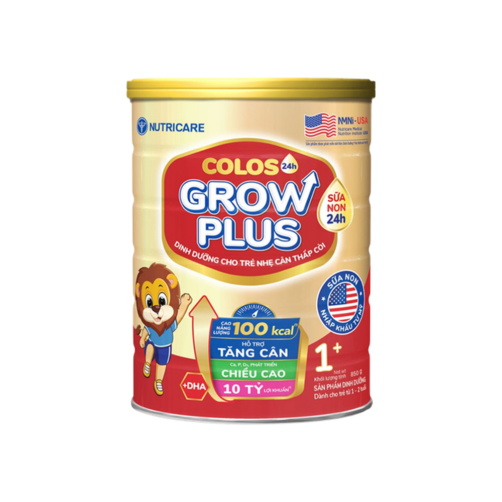 Sữa bột Nutricare Colos Grow Plus 1+ 850g