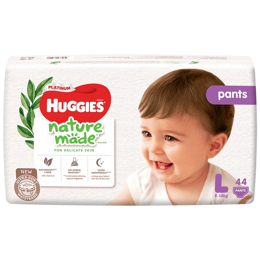 Bỉm tã dán Huggies Platinum Nature Made size L
