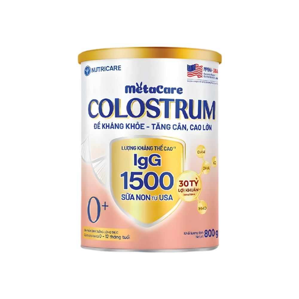 Sữa bột Nutricare Metacare Colostrum 0+ 800g