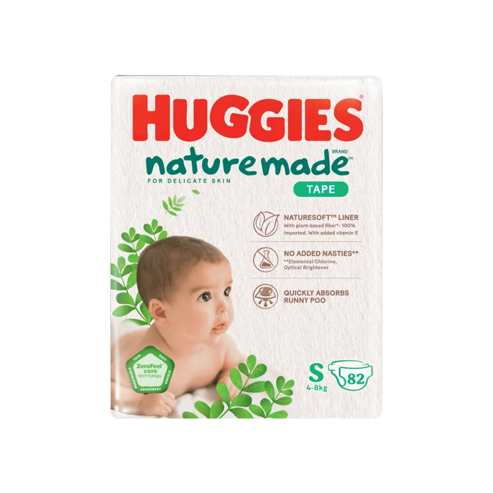 Bỉm tã dán Huggies Platinum Nature Made size S