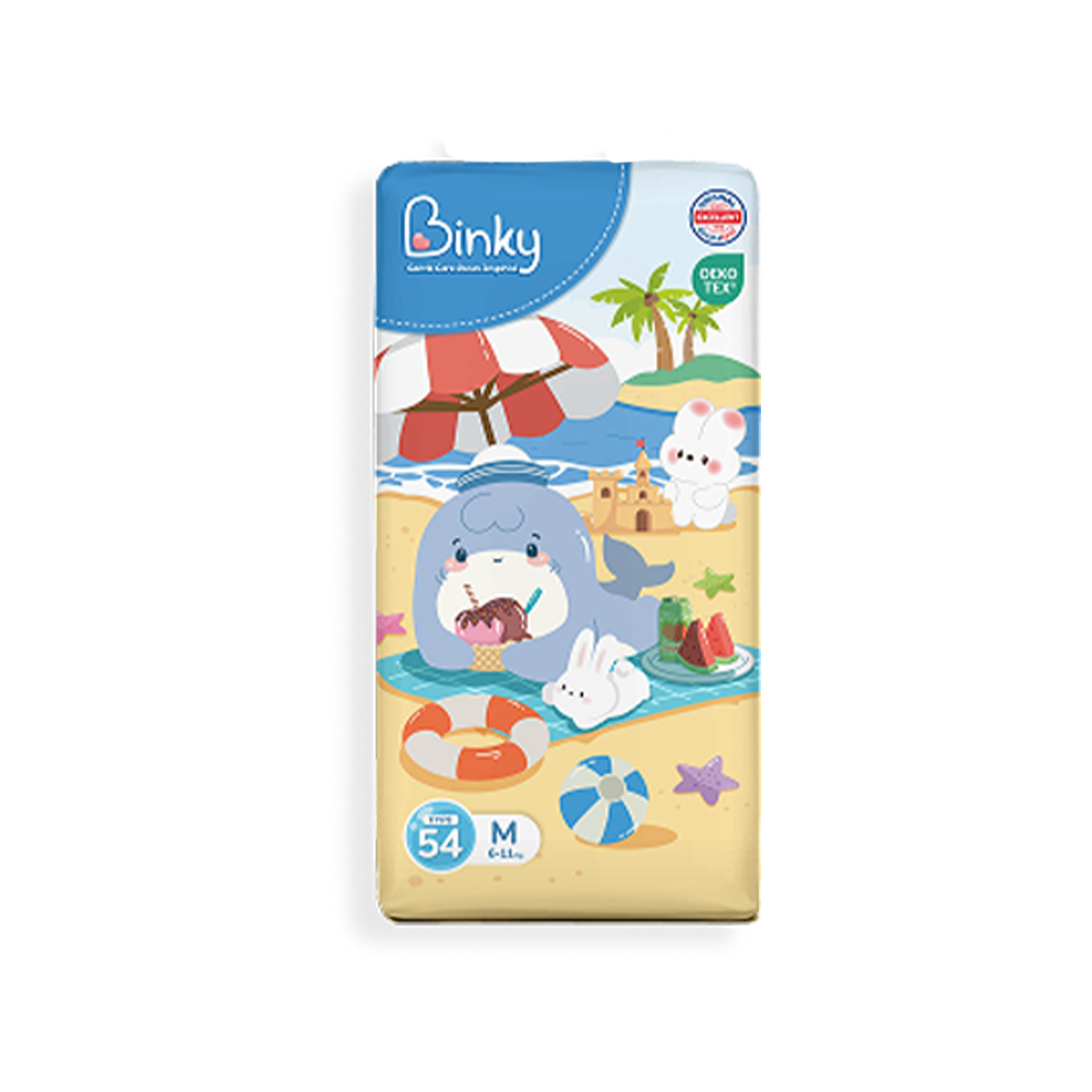 Bỉm tã dán Binky Size M