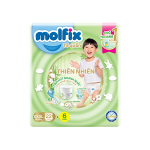 Bỉm tã quần Molfix thiên nhiên Size 3XL